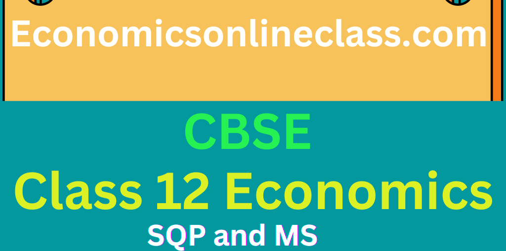 Solution of CBSE Economics question papers